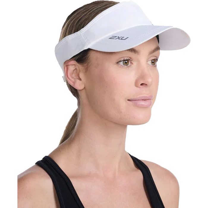 2024 2XU Run Visor UQ5686f - White